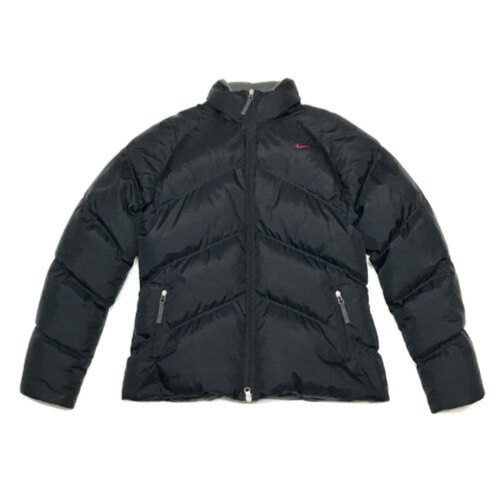 Vintage Nike Womens Duck Down Puffer Jacket Size XL Black